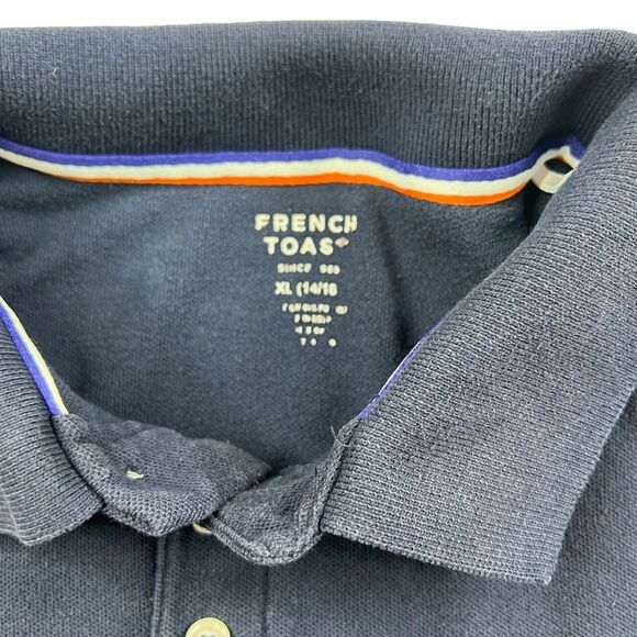French Toast School Uniform Navy Blue Polo Shirt Size XL 14/16 4 pairs of shirts - Picture 3 of 3